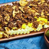 Fries With Meat & Cheese