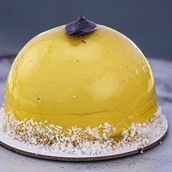 Mango dome cake