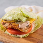 Keto Lettuce Wrapped Chicken Burger