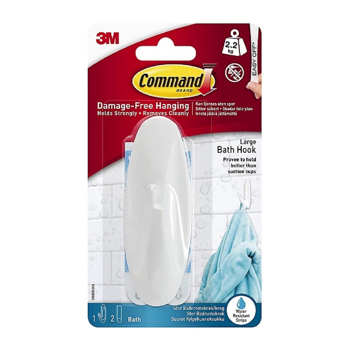 Command Bathroom Hook