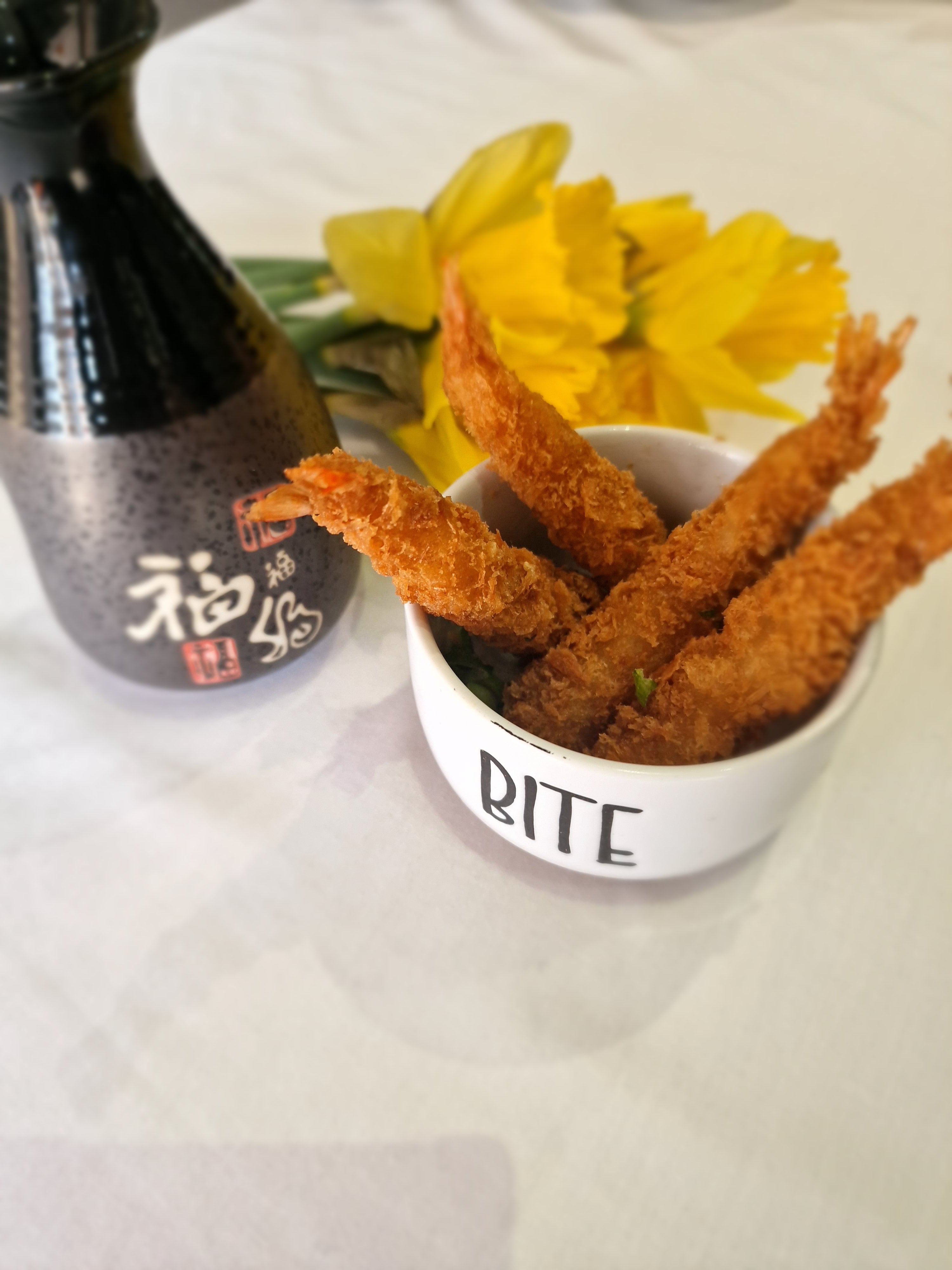 Tempura prawns