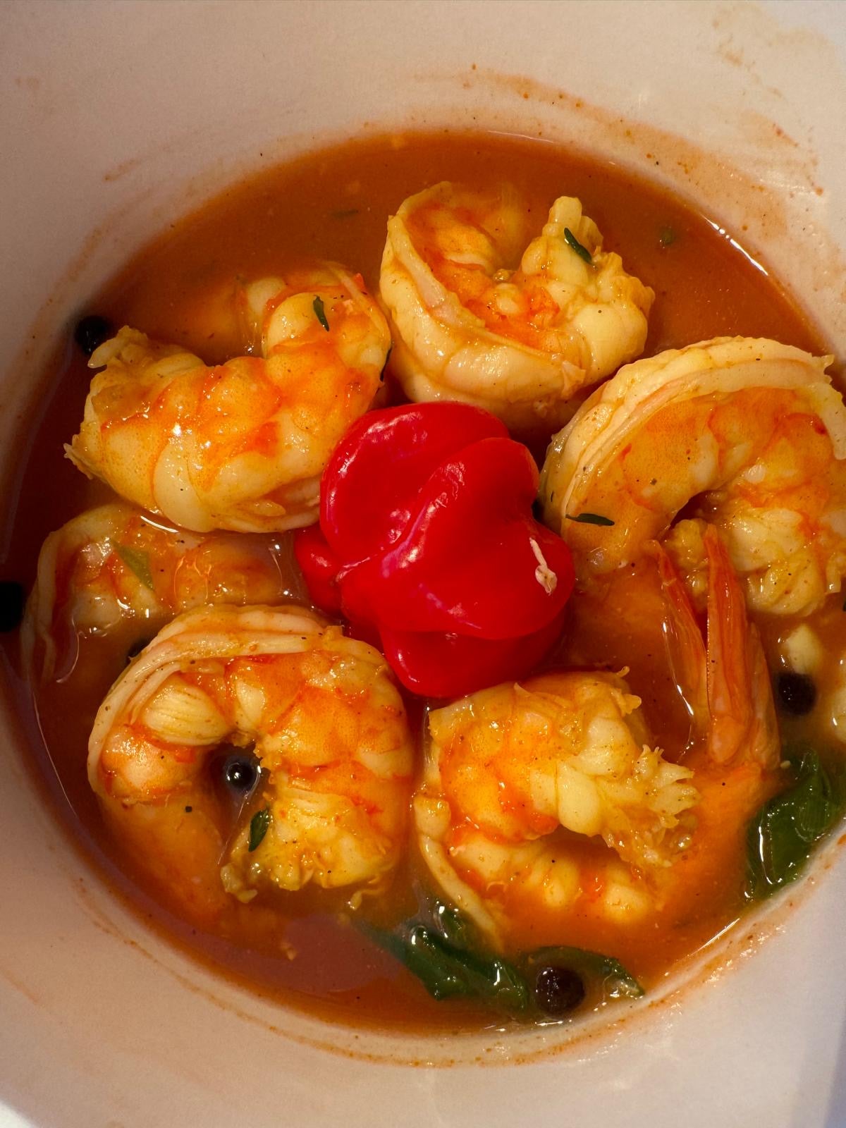 Pepper Prawns in Garlic Butter