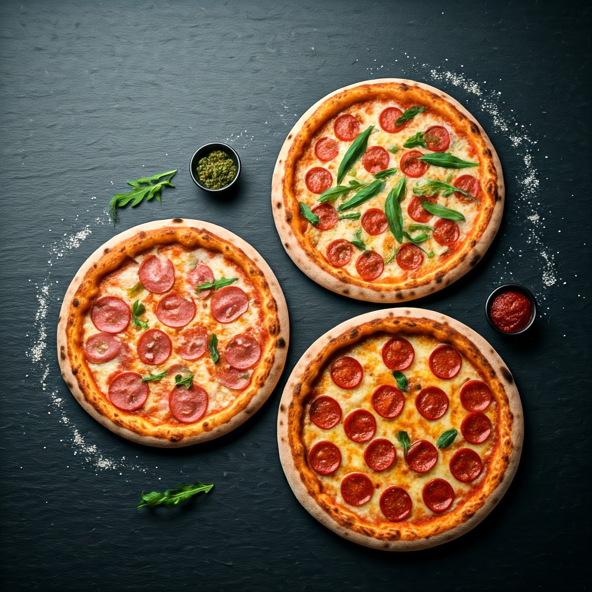 3 Medium Pizza