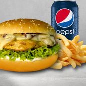 Mushroom Chicken Burger