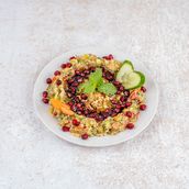 Baba Ghannoug with pomegranate molasses,