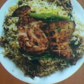 برياني دجاج علي الفحم
