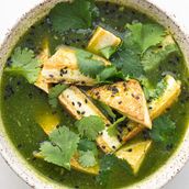 Greens And Tofu Soup
