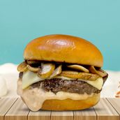 Mushroom And Swiss Burger Combo