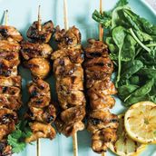 Grilled Chicken Thigh Skewers