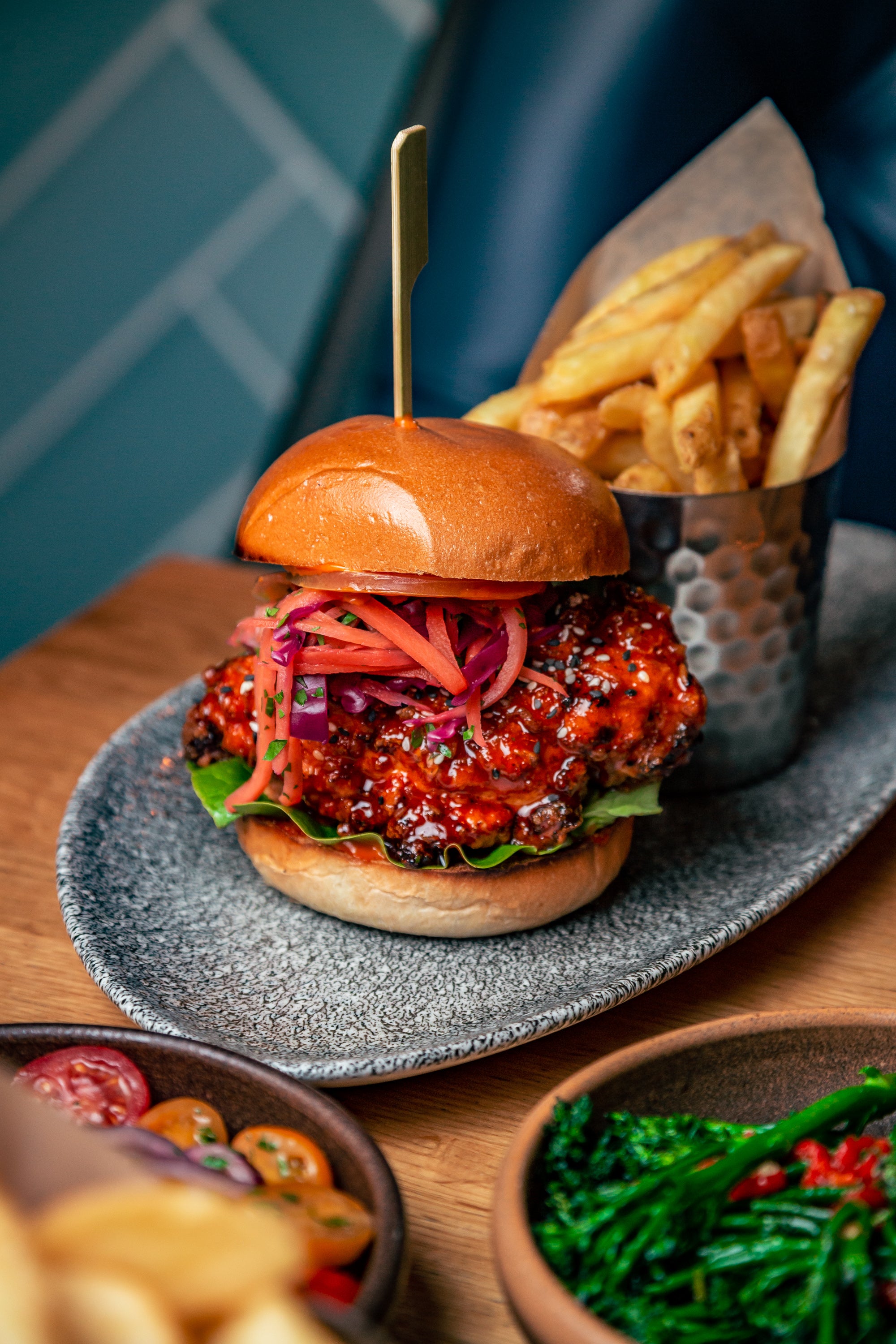 Korean Fried Chicken Burger