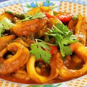 Squid Curry With Bread