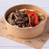 Muttabal With Shawarma Meat 