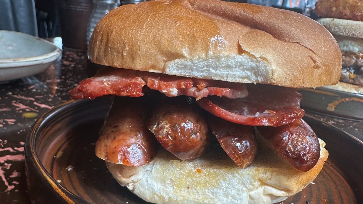 Bacon and Sausage Barm