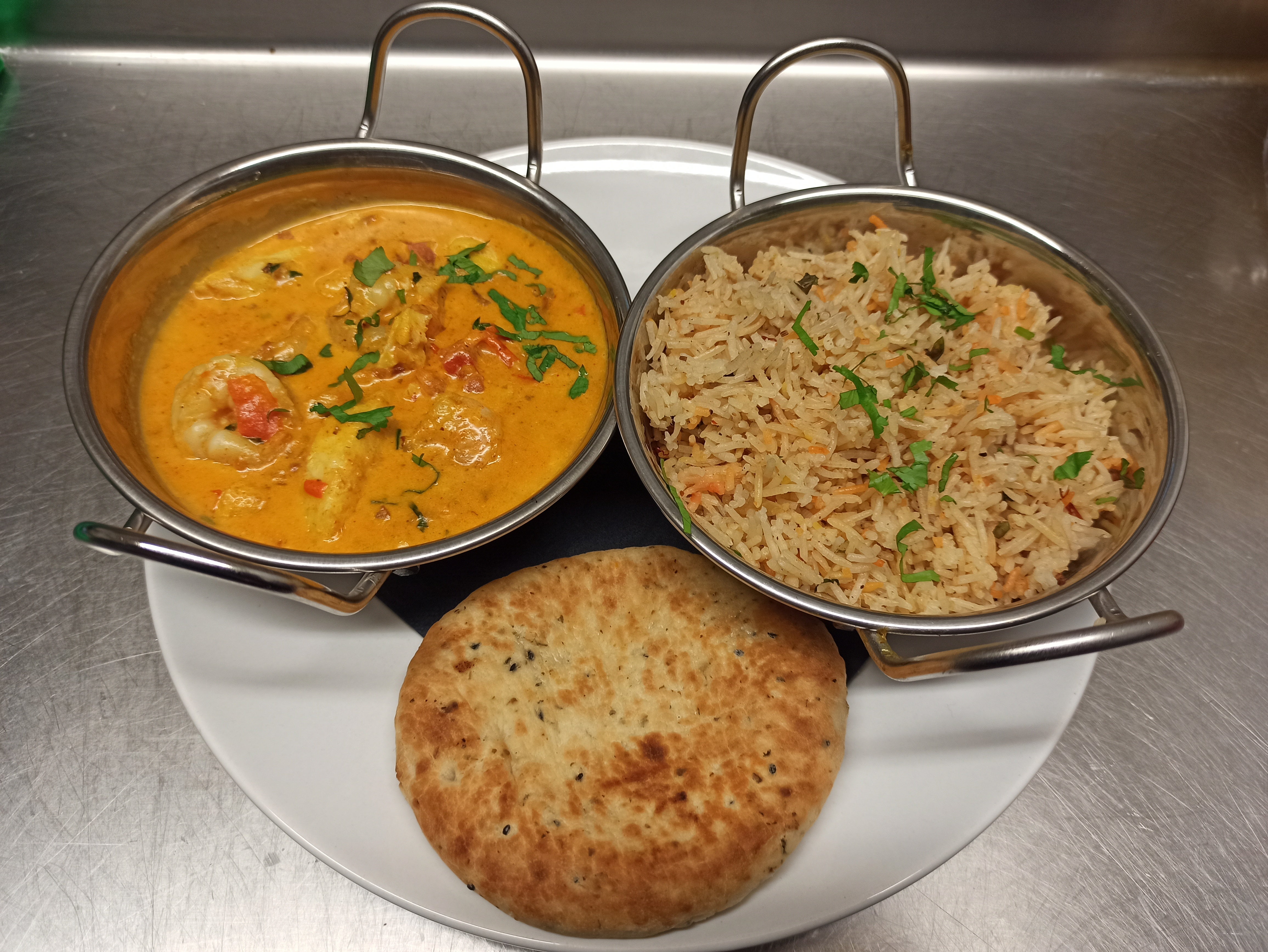 South Indian Coconut Fish and Prawn