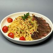 Beef Steak Aglio Olio