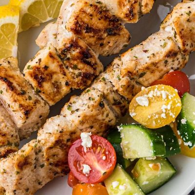 2 Skewers of Chicken Tikka