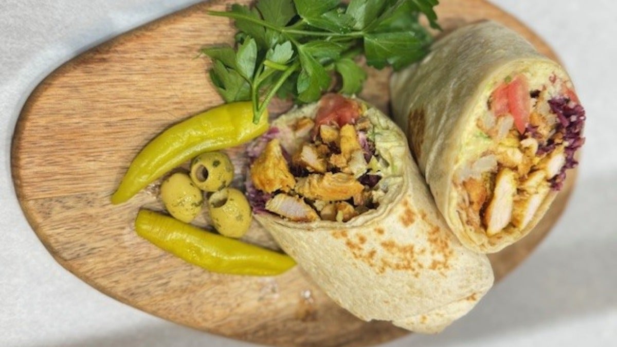 Chicken shawarma wrap