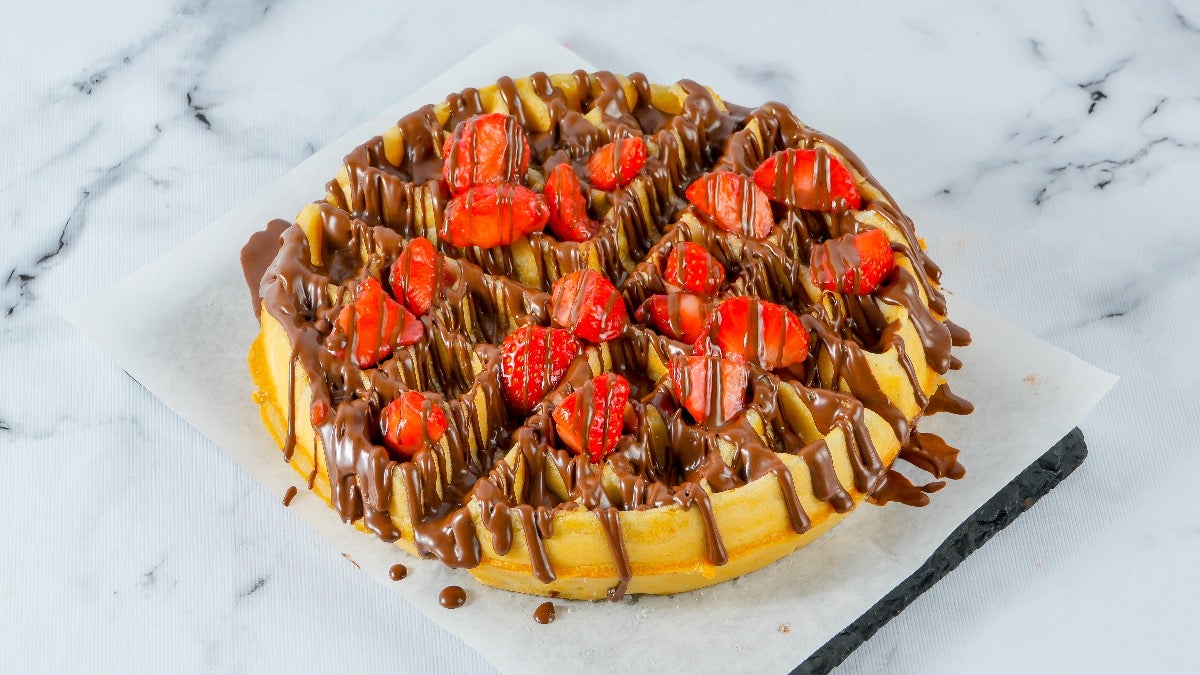 Nutella Strawberry Belgian Waffle