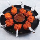 Chicken Lollipop with Hot Sauce