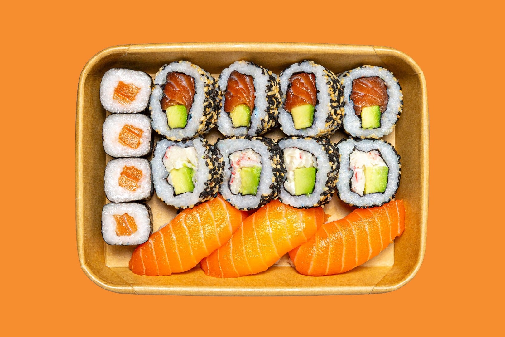 classic sushi selection