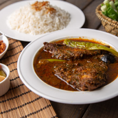 Hammour Fish Broth With White Rice Tray