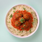 Meatballs and Rice