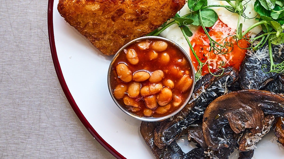 Bloody mary baked beans