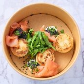 Cottage Pancakes With Smoked Salmon And Cream Cheese