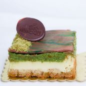 Creamy Dubai Chocolate Cheesecake