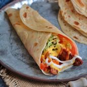 Hot Dog With Cheese Chapati 