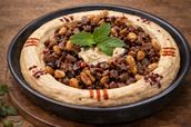 hummus with meat