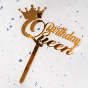 Birthday Queen Cake Topper