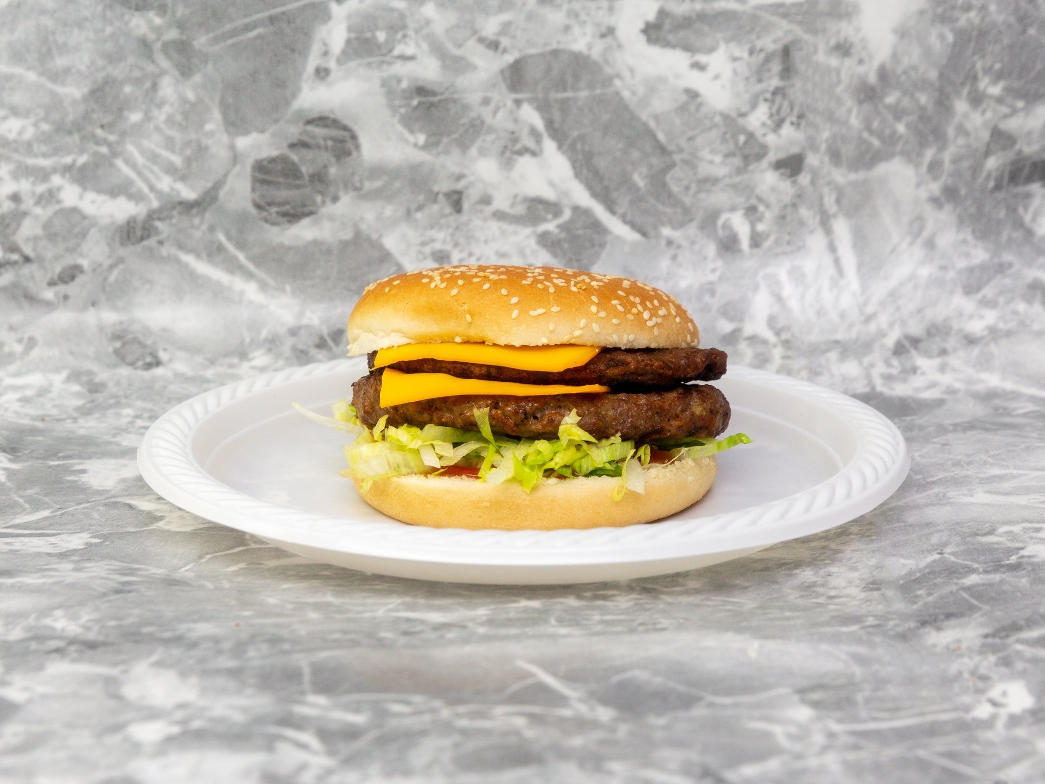 Beef Cake Burger Meal
