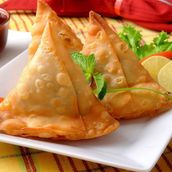 Homemade Chicken Samosa