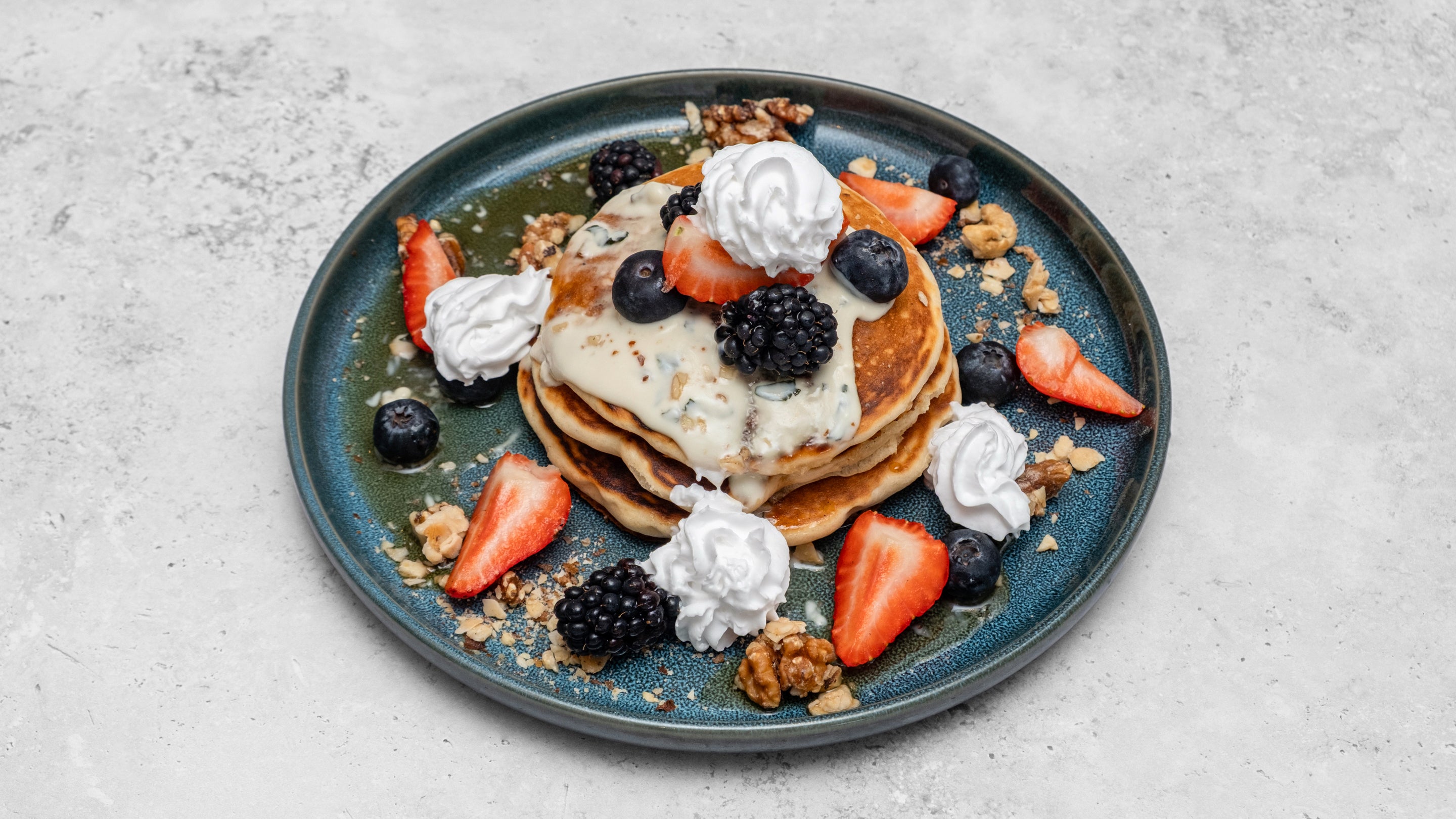 3. Golden American Pancakes