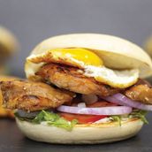 Egg Chicken Burger Sandwich