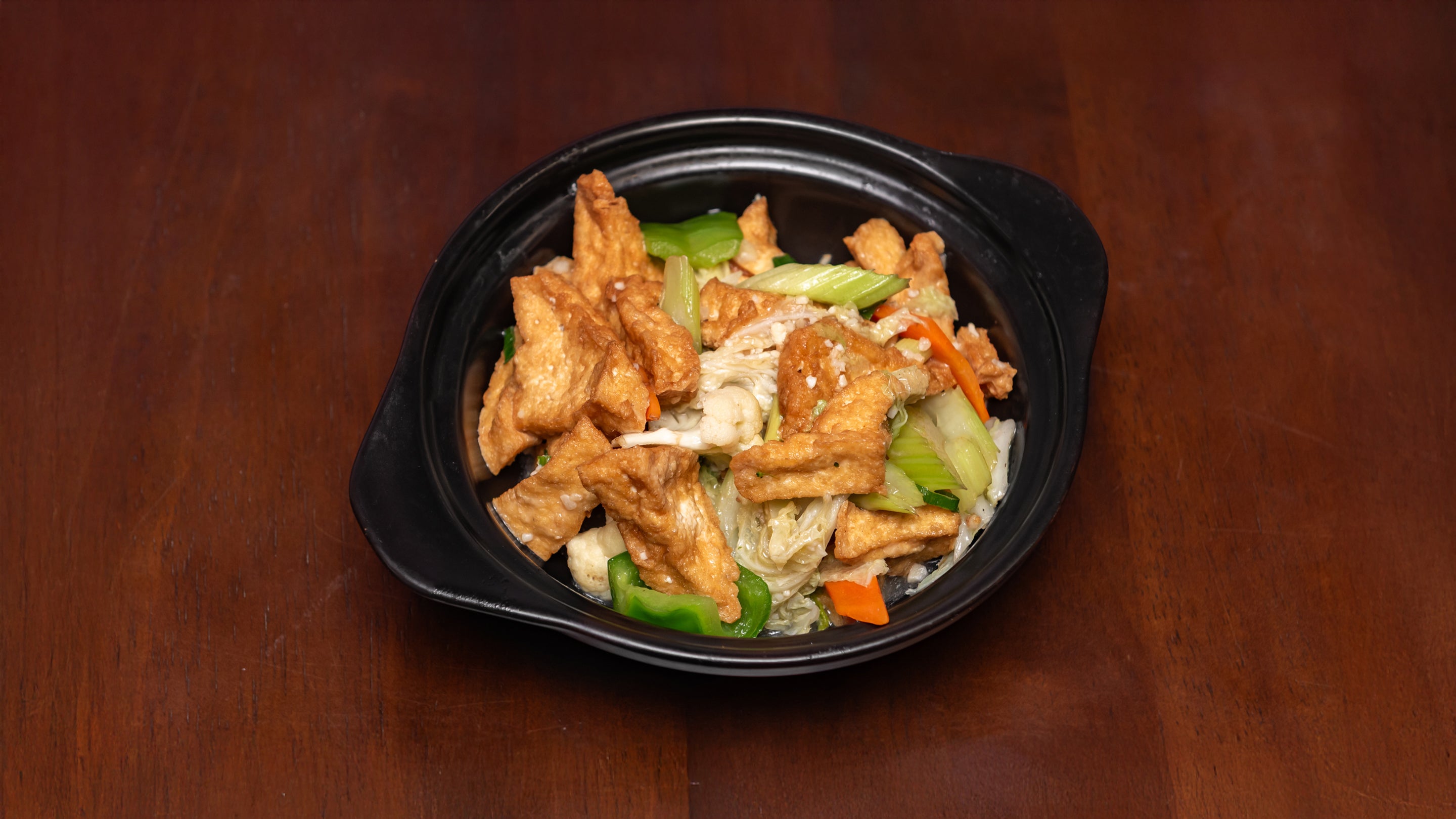 斋家常豆腐煲 Homestyle Braised Tofu (NO meat)