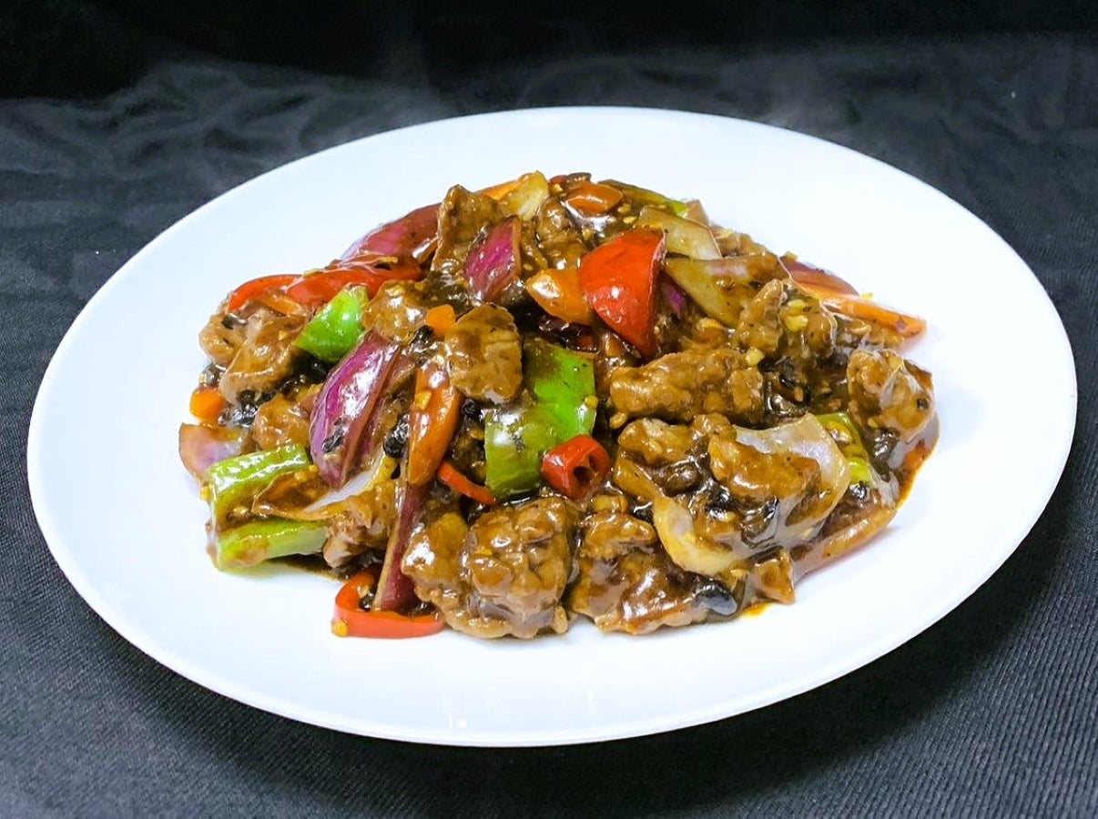 88. Beef with Green Pepper in Black Bean Sauce🌶