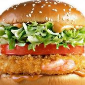 jumbo prawns burger