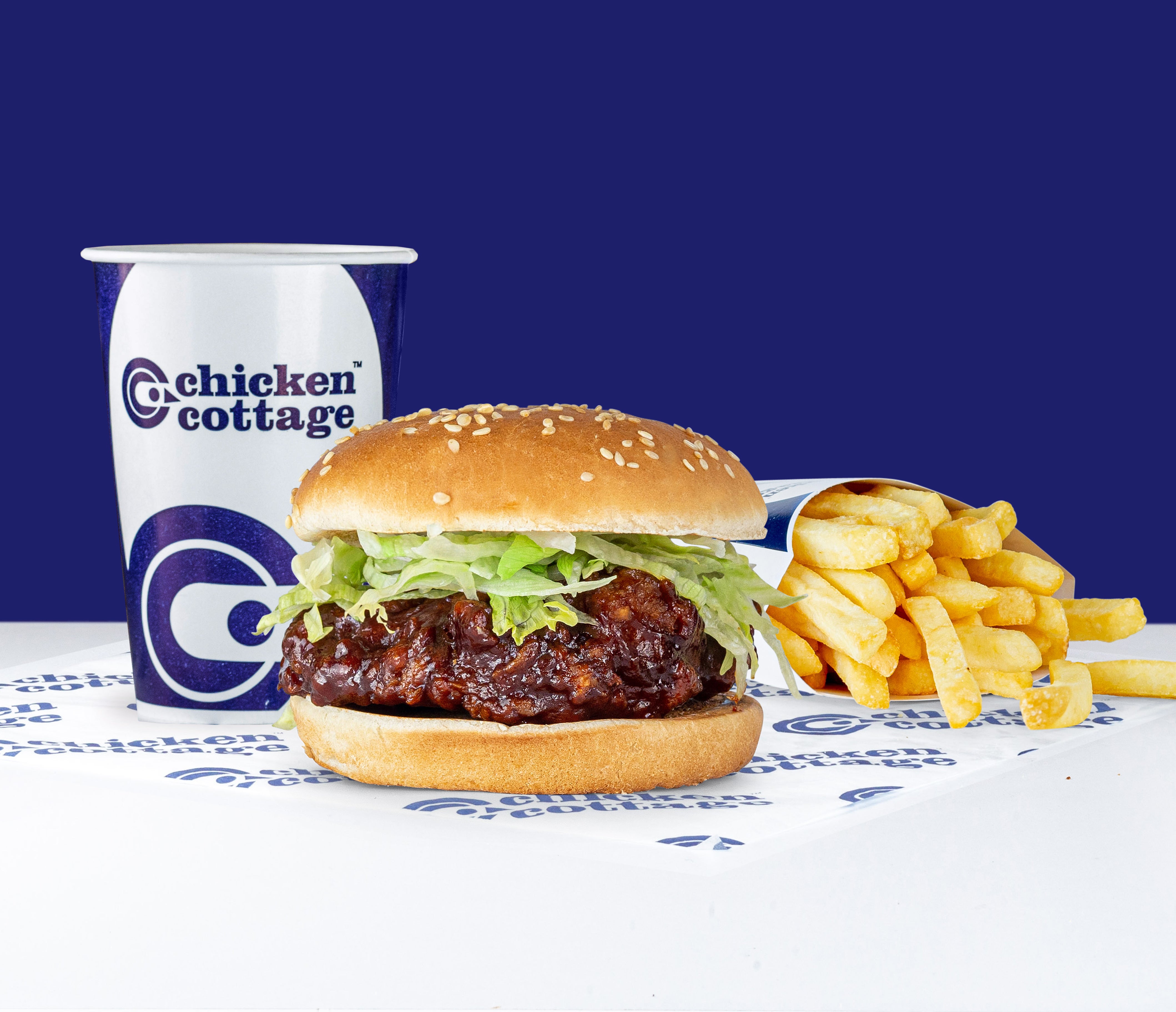 BBQ Chicken Burger Meal