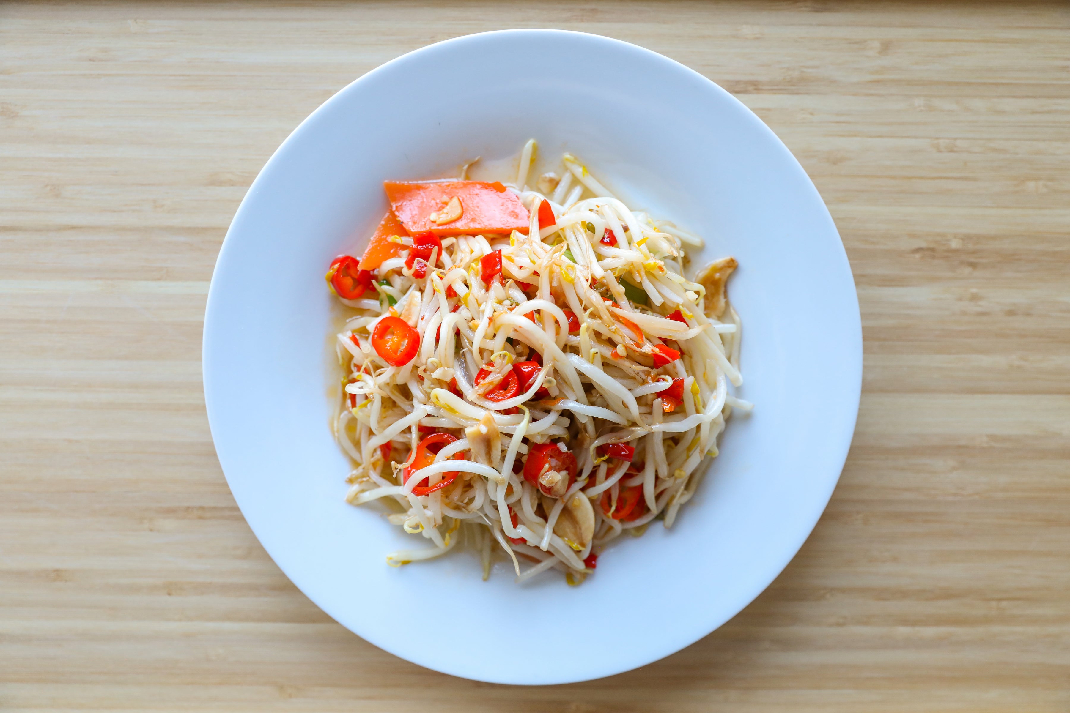 Beansprouts with Garlic & Chilli