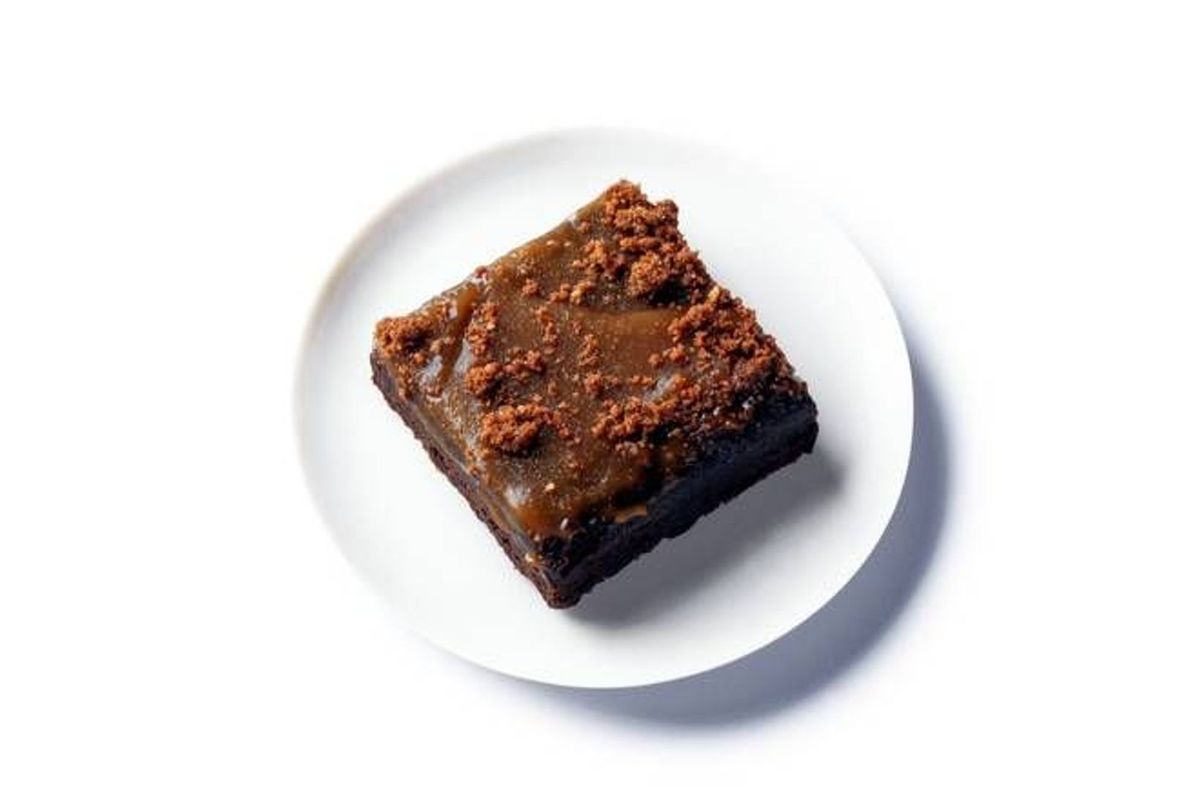 Vegan Salted Caramel Brownie