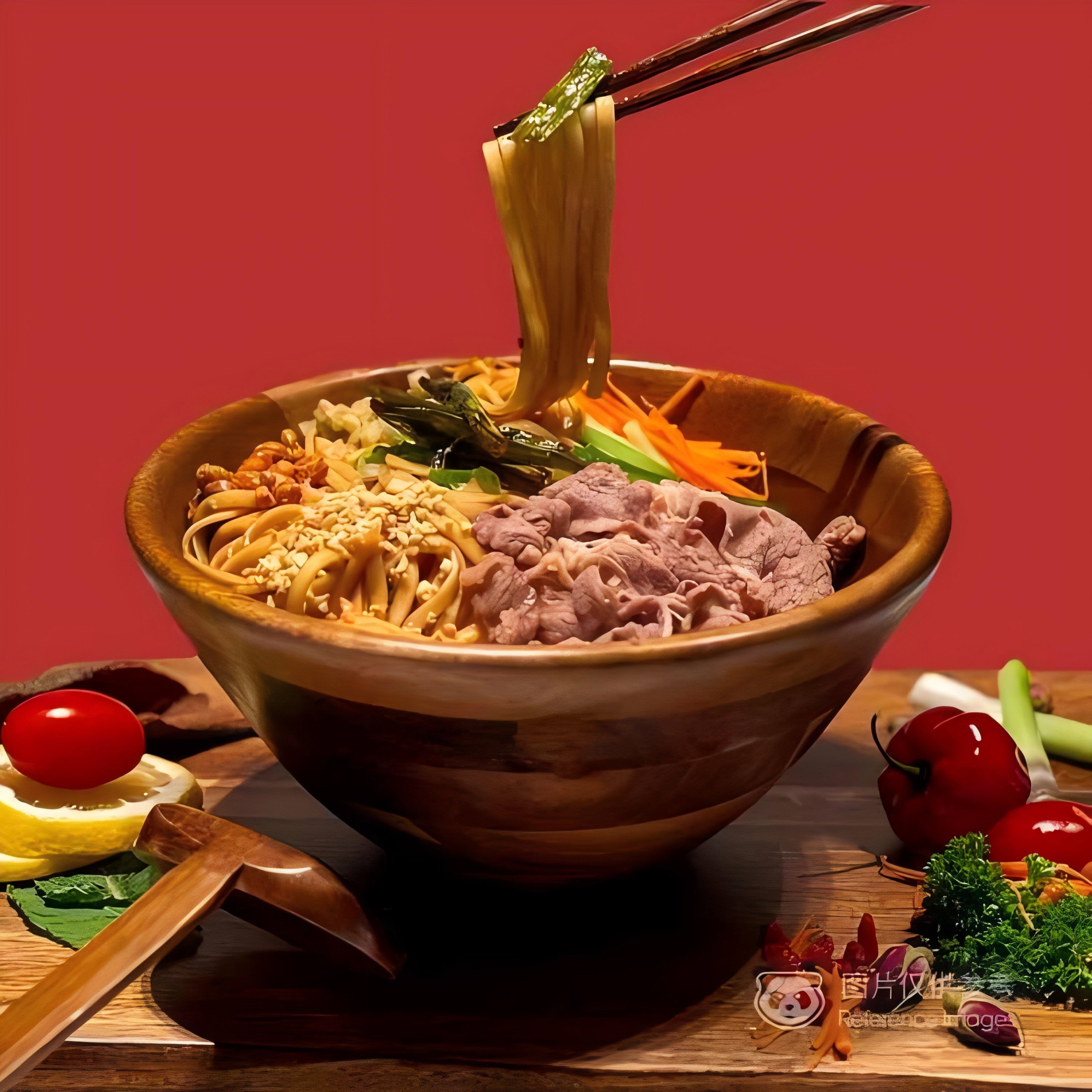 油泼拌面Noodles with Secret SpicySauce Dressing