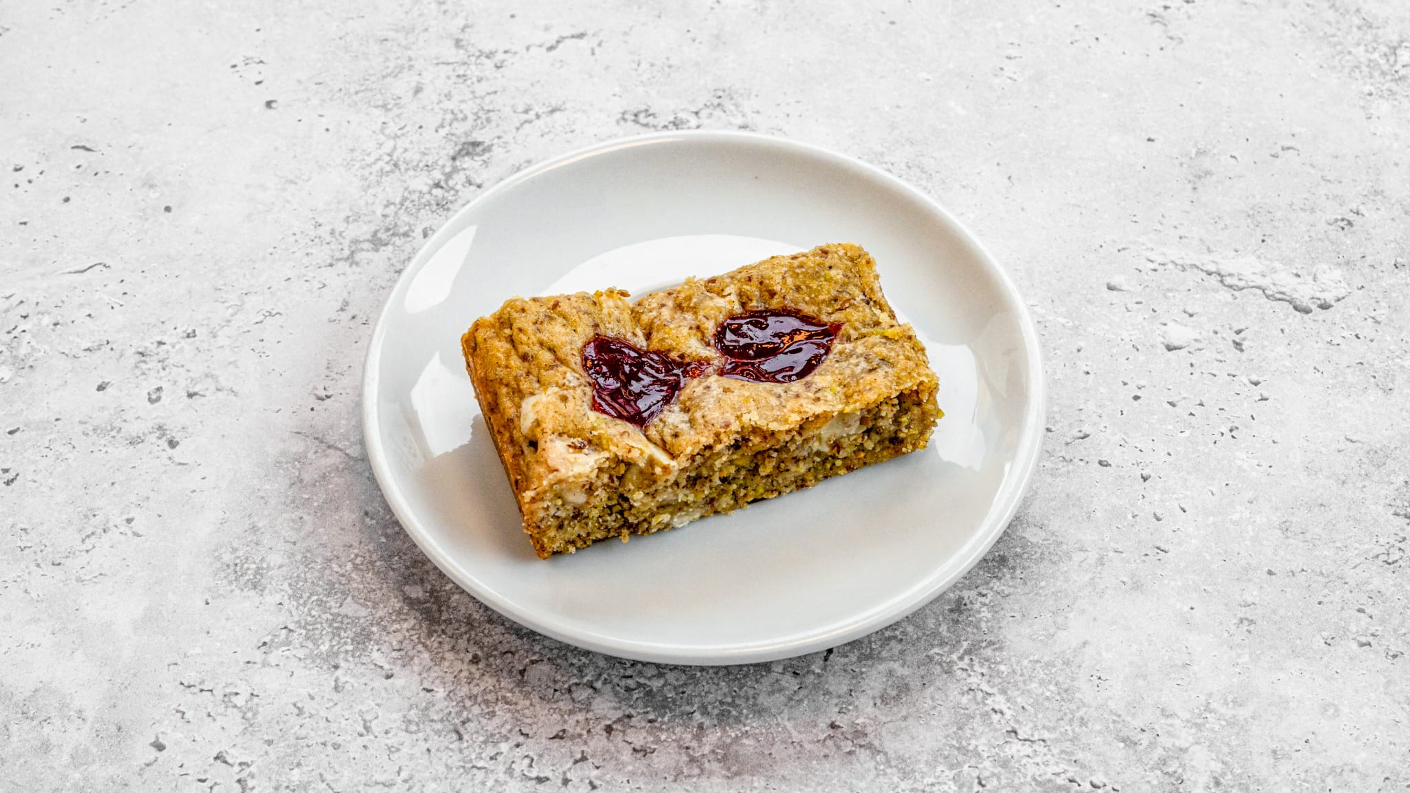 White Chocolate, Pistachio & Raspberry Blondie