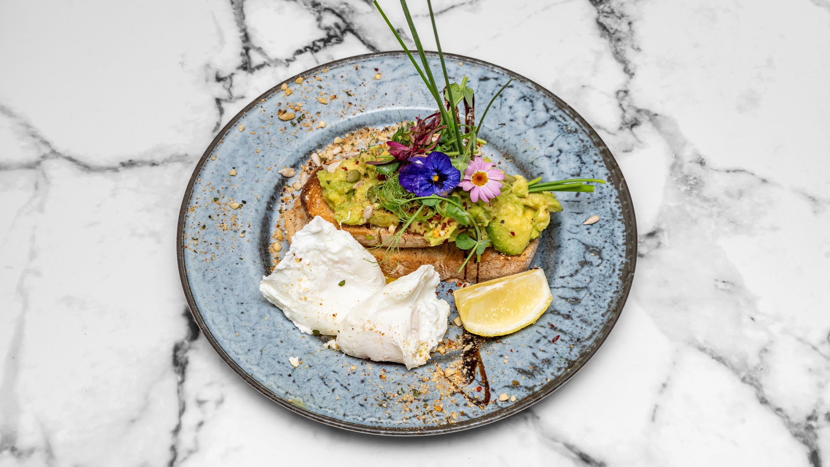 Poached Eggs on Avocado