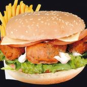 Chicken Tikka Burger Sandwich