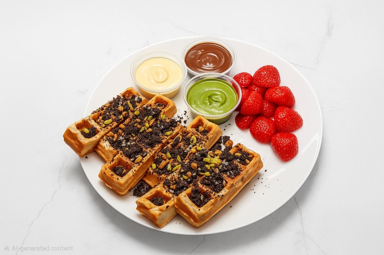 Loaded waffle fries