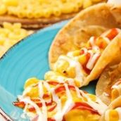 Mini Paratha Mac N Cheese With Buffalo