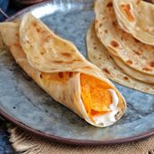 Kraft cheese chapati with Chips oman
