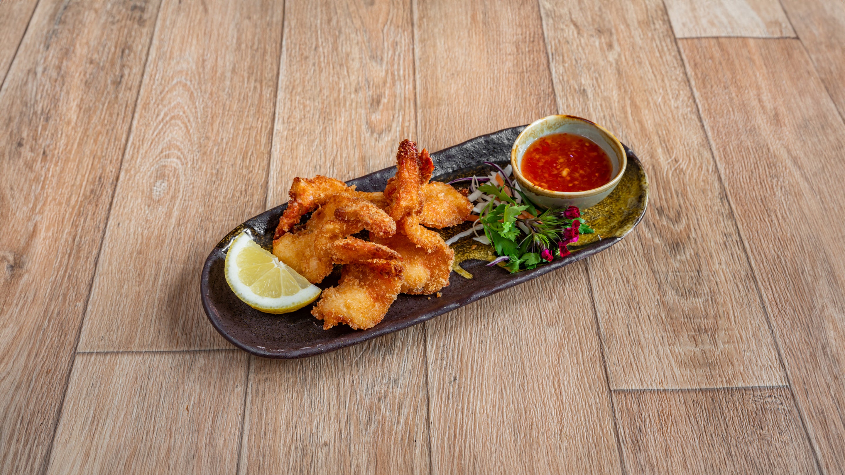 Crispy Deep-Fried Butterfly King Prawns 凤尾虾